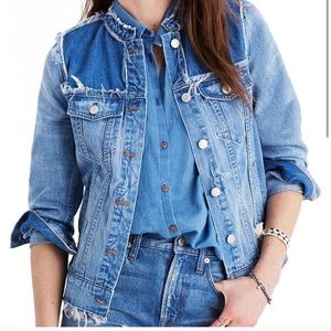 Madewell distressed denim jacket